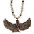 Bronze Egyptian Goddess Isis Pendant Spiritual Beaded Necklace For Sale - Image 8 of 8