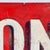 Large Vintage Hand Painted "Strong" Sign on Masonite With Bold Graphics in Red For Sale - Image 11 of 12