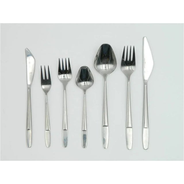 46-piece stainless steel cutlery set from Austria, Model 2070, designed by Helmut Alder in the 1950s, manufactured by...