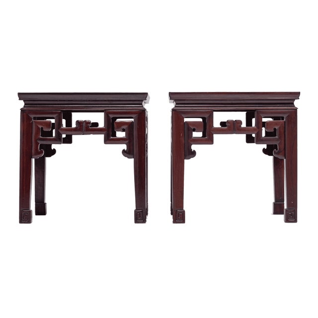 Chinese Carved Table in Hardwood For Sale - Image 4 of 10