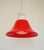 Space Age Pendant Light in Red Glass, 1970s For Sale - Image 6 of 11
