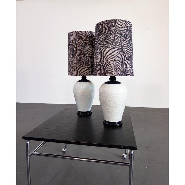 Ceramic Vintage Table Lamps by Nk / Nordiska Kompaniet, 1950s, Set of 2 For Sale - Image 7 of 10