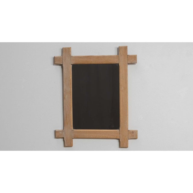 19th Century 19th Century France Antique White Wood Mirror For Sale - Image 5 of 8