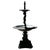 Black Classical Style Black Cast Iron Fountain with Cherub Boy, 1970s For Sale - Image 8 of 8