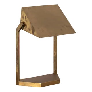 Vintage Brass Desk Lamp For Sale