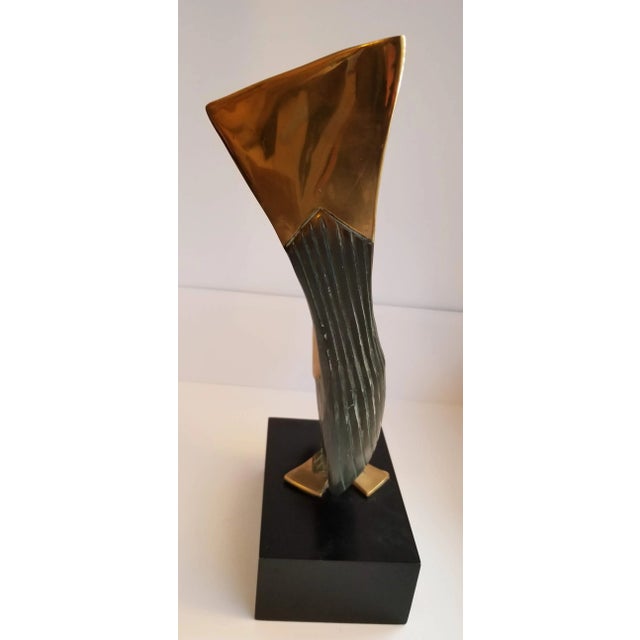 Dolbi Cashier Late 20th Century Dolbi Cashier Brass Whale Sculpture For Sale - Image 4 of 13