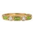Peridot and Diamond Stacking Ring | 18k Gold Plated Baguette Cut Bezel Eternity Band | August Birthstone Gift Us 7 For Sale