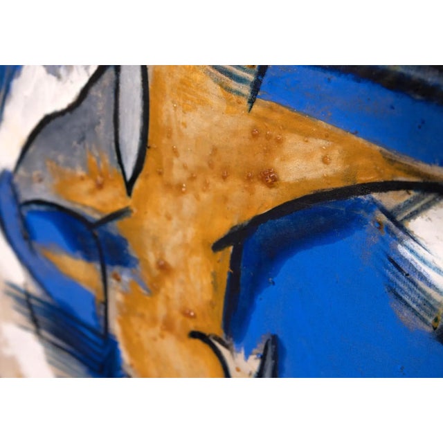 Blue and Yellow is an original artwork realized by Giorgio Lo Fermo (b. 1947) in 2015. Original Oil Painting on canvas....