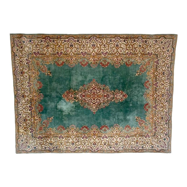 1970s Persian Kerman, 9' X 12' For Sale