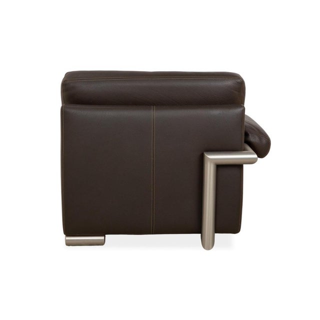 Medea Leather Chaise Lounge by Artanova For Sale - Image 11 of 14