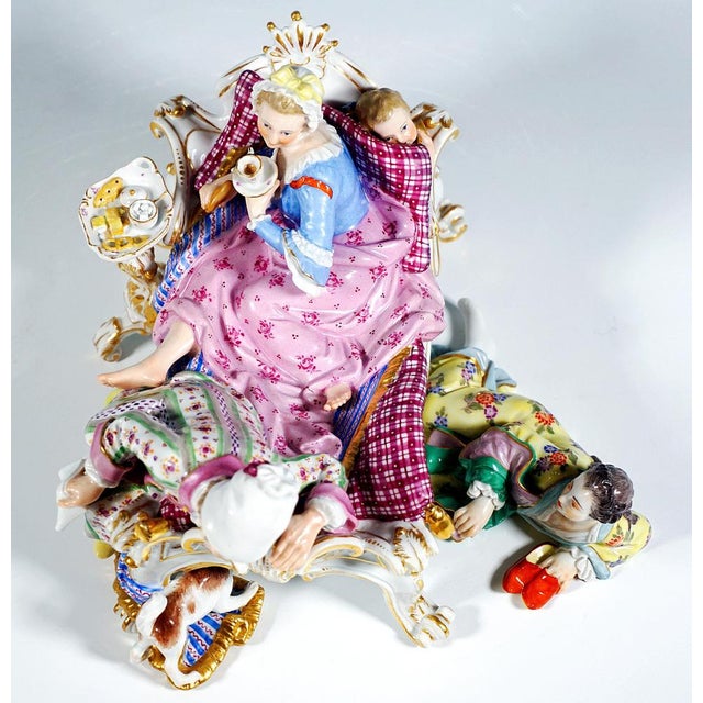 Ceramic Figurine by J.J. Kaendler for Meissen, Germany, 1870 For Sale - Image 7 of 10