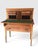 Brown Federal Style Inlaid Mahogany Ladies Tambour Writing Desk & Secretary. For Sale - Image 8 of 12