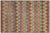 Shabby Chic Balochi Blue/Red Wool Rug - 3'4''x5'1'' For Sale - Image 10 of 11