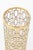 Vintage 1960's Imperial Glass Shoju Screen Trellis 22 Carat Gold Plated Over Clear Vase or Martini Vessel For Sale - Image 11 of 13