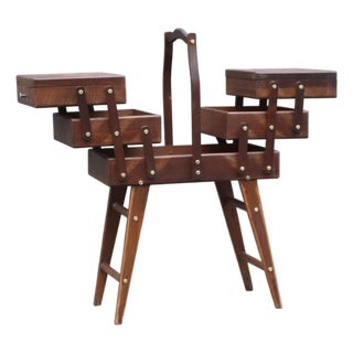 French Mid-Century 1960 Sewing Box For Sale