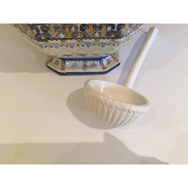 Antique Elephant Ear Handles Soup Tureen Signed For Sale - Image 11 of 11