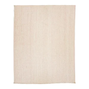 Blush Modern Natural Style Handmade Wool and Jute Rug