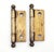 Mid 20th Century Pair of Stanley 2 X 1.625 In. Brass Plated Steel Cabinet Hinges For Sale - Image 5 of 5