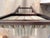 Set of 2 Cherish-Bar Stools From Crate & Barrel With Romo Striped Textured Velvet Upholstery Seat Covering For Sale - Image 12 of 12