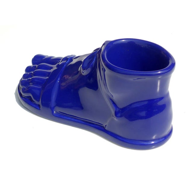 Roman Foot in Blue Pottery by Piero Fornasetti, Italy, 1960s For Sale - Image 4 of 7