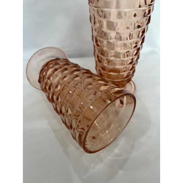 1960s Pink Whitehall Water Glasses by Indiana Glass Set of 2 Chairish
