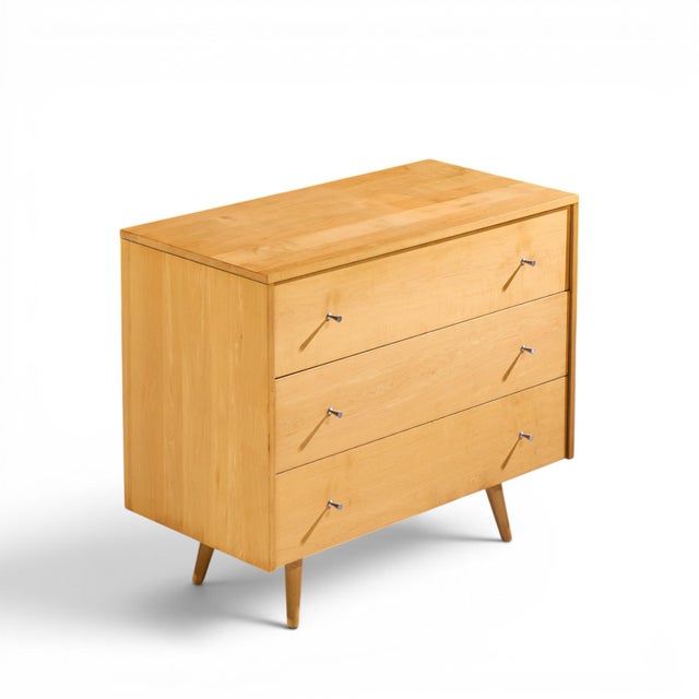 Wood Paul McCobb for Planner Group Mid Century Maple 3-Drawer Dresser For Sale - Image 7 of 8