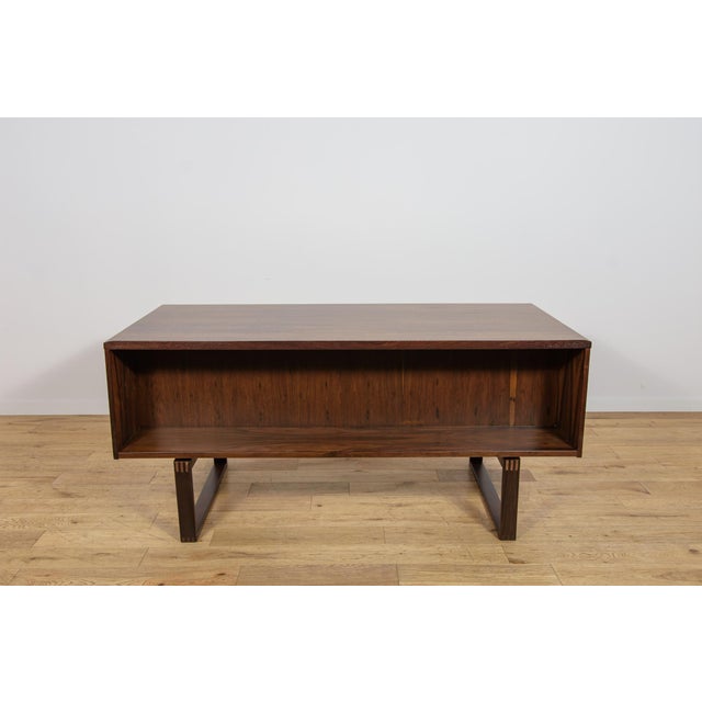 Mid-Century Rosewood Freestanding Desk by Torben Valeur and Henning Jensen for Dyrlund, Denmark, 1960s For Sale - Image 6 of 18