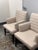 Hickory White Channel Tufted Lounge Armchairs, Pair For Sale - Image 10 of 12