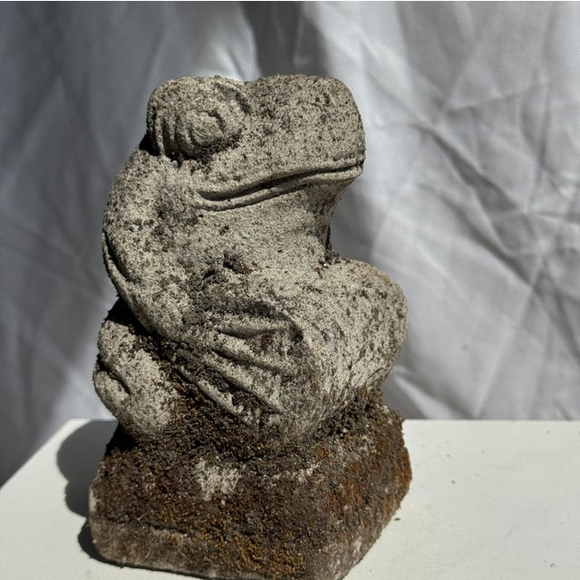 Small Balinese Limestone Frog Sculpture, 2000s For Sale - Image 5 of 18