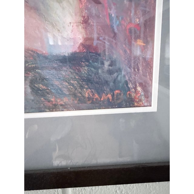 Drawing/Sketching Materials Jean Campbell Original Figurative Pastel Drawings - Framed Pair For Sale - Image 7 of 12