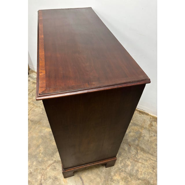 Wood Antique English Mahogany Chest of Drawers For Sale - Image 7 of 12