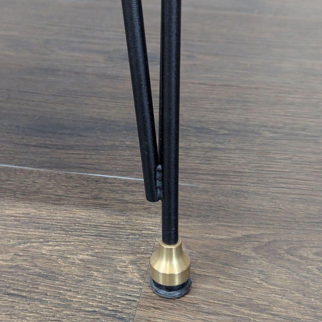 Urban Wood Goods Urban Loft Black and Brass Dining Table For Sale In San Francisco - Image 6 of 7