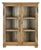 Wall-Mounted or Freestanding Display Case in Patinated Wood For Sale