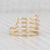 2020s New Layered Diamond Statement Ring 14k Yellow Gold Size 6.5 Stacking For Sale - Image 5 of 7