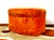 Mid-Century Modern Vintage Orange Ottoman, Italy, 1970s For Sale - Image 3 of 13