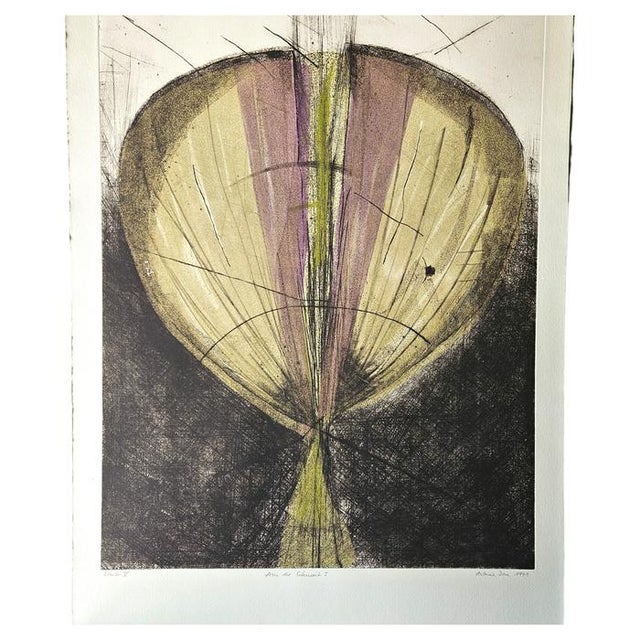 Antonia Dombrowsky, Composition, 1991, Color Etching For Sale - Image 11 of 11