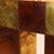 Mid-Century Geometric Table Lamp in Briar and Brass with Canvas Shade, Italy, 1970s For Sale - Image 4 of 6