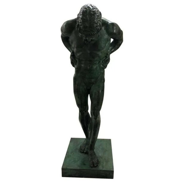 Large Bronze Statue of Atlas, 20th Century For Sale - Image 4 of 10