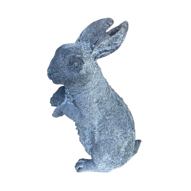 2000 - 2009 Vintage-Style Cast Garden Rabbit Statue For Sale - Image 5 of 10