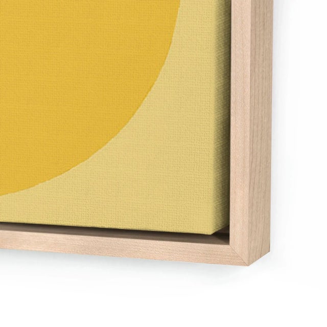 DESCRIPTION: Modern Yellow Forever by Stephanie Henderson in Natural Frame, Medium Art Print on Canvas SPECIFICATIONS:...