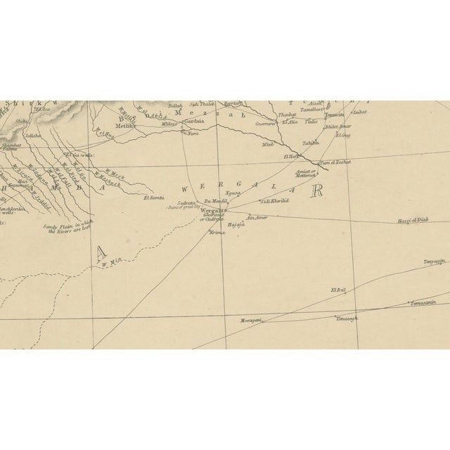 Antique North Africa Map, 1860s For Sale - Image 10 of 11