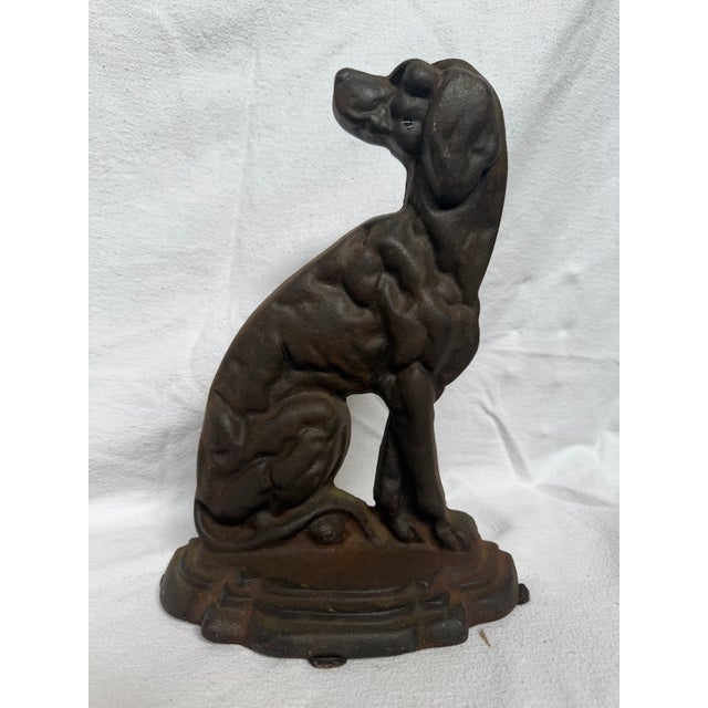 Cast Iron Muscular Labrador Door Stop For Sale - Image 10 of 11