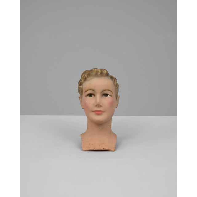 Brown 1920s French Plaster Bust For Sale - Image 8 of 18