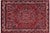 Medallion Antique Heriz Burgundy/Beige Wool Rug - 10'6'' X 12'3'' For Sale - Image 9 of 10