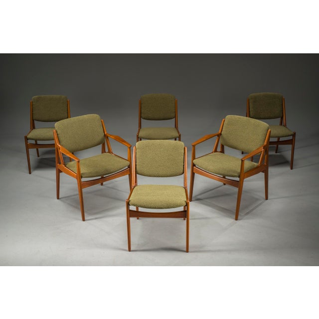 Danish Ella Chairs in Teak attributed to Arne Vodder for Vamo Sønderborg, 1960s, Set of 6 For Sale - Image 18 of 18