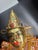Vintage Thai Burmese Wooden Puppet, Ornate Marionette String Puppet Gold 16x12” For Sale - Image 4 of 4