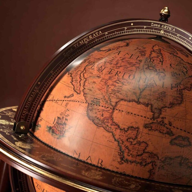 Aphrodite Globe Bar by Zoffoli Mappamondi For Sale - Image 4 of 8