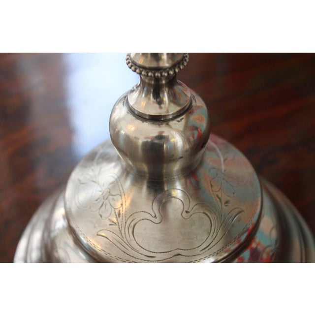 Antique Silver Candleholders, Set of 2 For Sale - Image 3 of 9