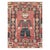 A vintage Turkish flatweave Kilim throw rug in square format handmade during the mid-20th century with a pictorial design...