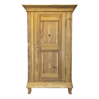 Farmhouse Wardrobe in Natural Wood For Sale